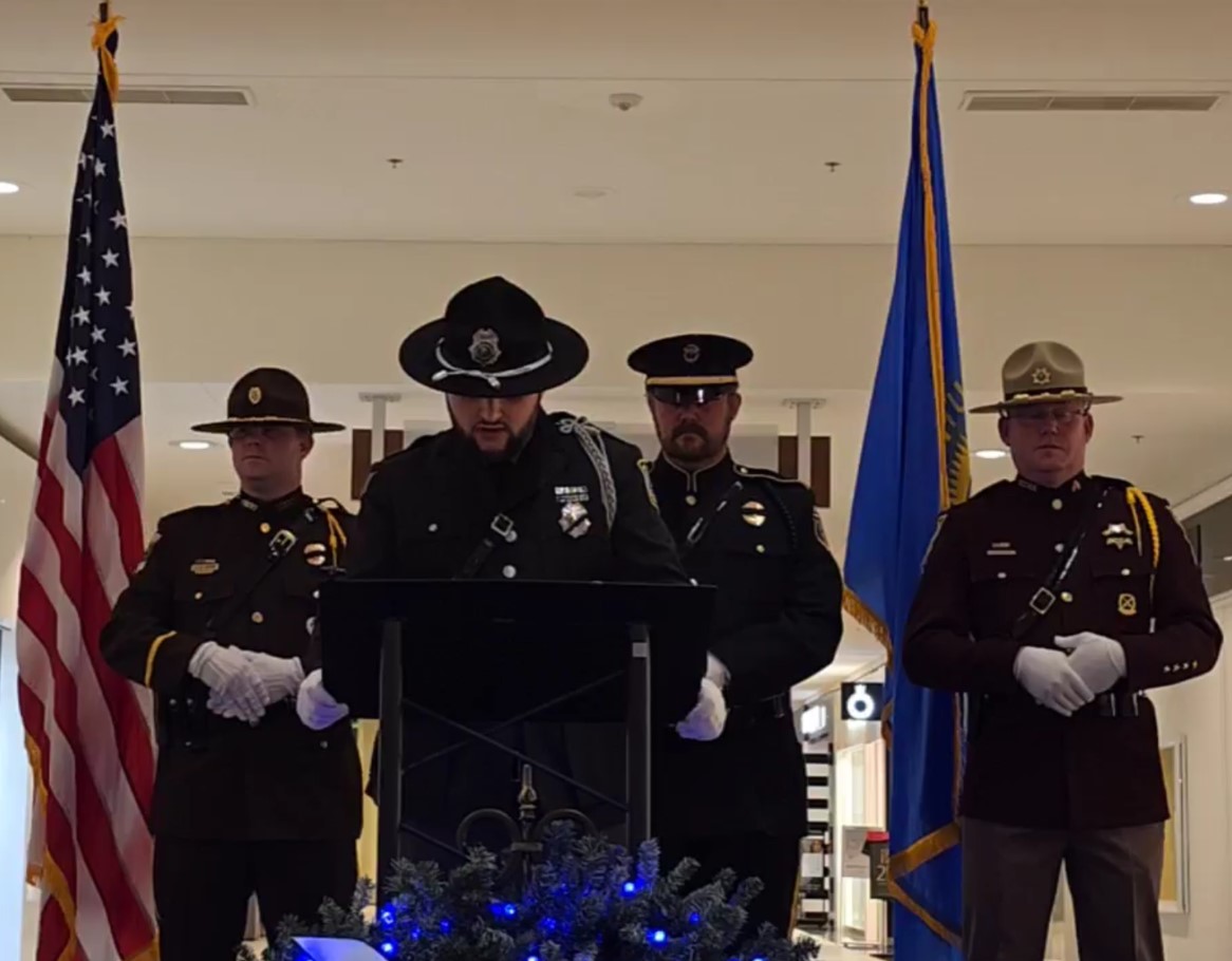 SDDOC Honor Guard members at Project Blue Light program in Sioux Falls, November 6, 2024