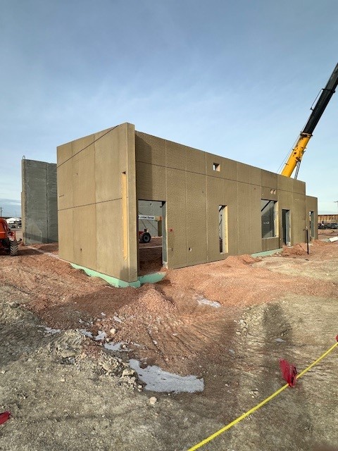 Rapid City Correctional Facility construction Admin Walls December 2024 B