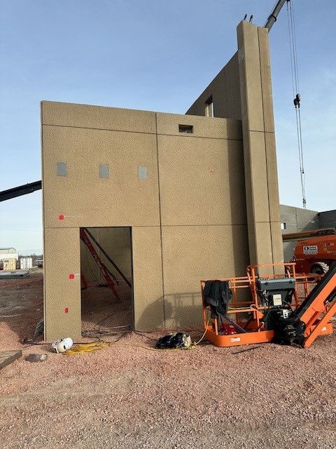 Rapid City Correctional Facility construction Admin Walls December 2024 C