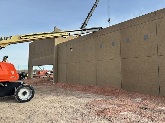 Rapid City Correctional Facility construction Admin walls December 2024 D