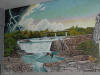 An inmate painted this mural outside the SDSP dining hall.
