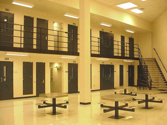 Cell block area at SDWP